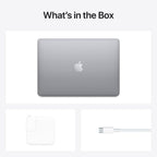 (Refurbished)Apple MacBook Air 13-Inch Laptop Space Gray | M1 Chip 8GB Memory 256GB SSD | Retina Display, Backlit Keyboard, Touch ID, Long Battery Life Notebook Computer